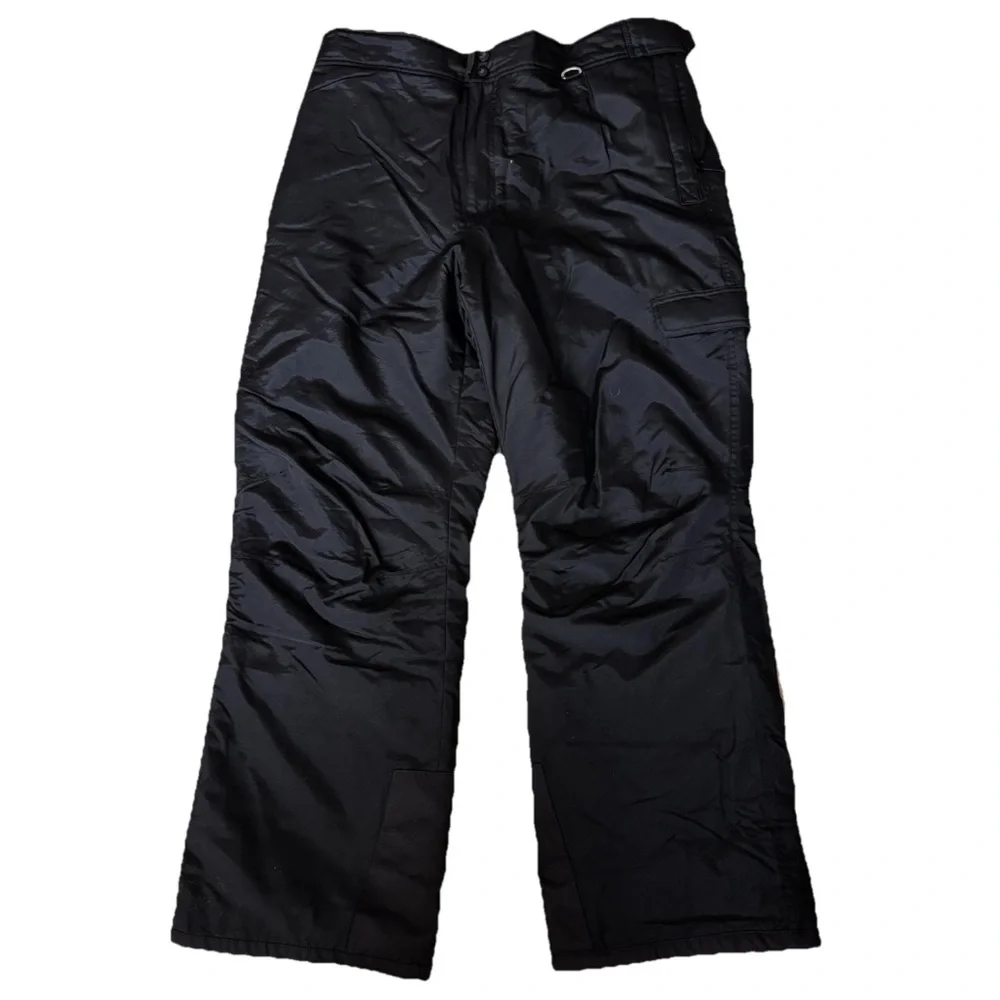 Slalom Men’s Cargo Snowboard Ski Pants Size XL Black Insulated Waterproof